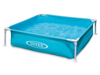 Intex Mini bērnu karkasa baseins 122 x 122 x 30 cm, tirkīza
