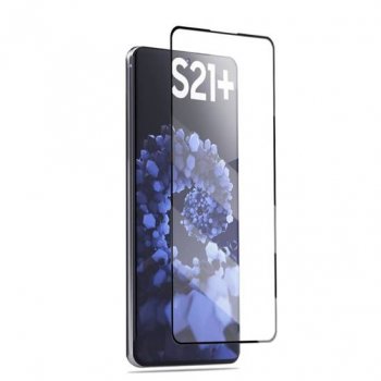 Samsung Galaxy S21+ Plus (SM-G996B) 5D Full Cover Tempered Glass Screen Protector | Aizsargstikls ekrānam pilna pārklājuma