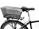 Liels metāla velosipēda grozs bagāžniekam, pieskrūvējams, melns