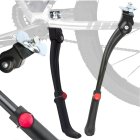 Adjustable Aluminum Bicycle Kickstand, Side Mount, Black