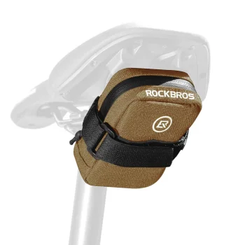 Velosipēda zemsegla soma Rockbros F006 0.35 l, brūna