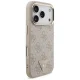 Guess iPhone 17 Pro vāciņš 4G PU Leather Triangle Logo MagSafe, rozā