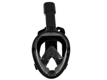Saliekama pilnas sejas snorkelēšanas maska L/XL, melna