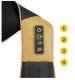 4Fizjo Shiatsu ULTRA+ Šiacu Sildošs Kakla Muguras Plecu 3D Masažieris Masieris, Melns/Zelts | Back Shoulder Neck...