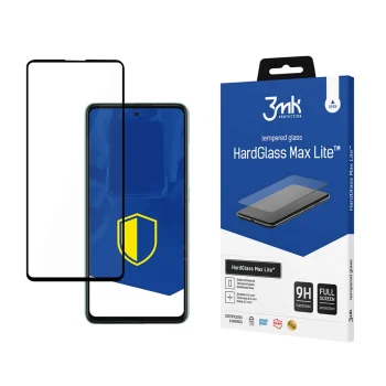 Samsung Galaxy A52 5G / 4G A52s A526 Black 3MK Hard Glass Max Lite Tempered Fullscreen Protector