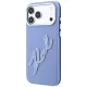 Karl Lagerfeld Smooth Big Resin Signature vāciņš iPhone 18 Pro / 17 Pro, zils