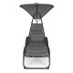 Садовый шезлонг с козырьком Multigarden PH158C, серый