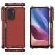 Vāciņš Xiaomi Poco F3 / Redmi K40 / K40 Pro, Honeycomb ar TPU malu, sarkans