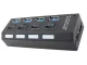 USB-концентратор 4x USB 3.0 с выключателями, черный