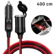 Automašīnas piepīpētāja ligzdas pagarinātājs 4m, 12-24V