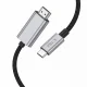 Tech-Protect UltraBoost USB-C uz HDMI 2.1 kabelis 200 cm 8K 60Hz - Pelēks