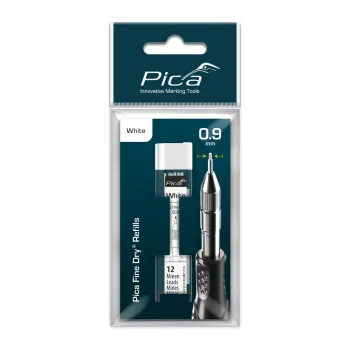 Pica Fine-Dry Refill Leads 7032/SB, 0.9 mm, 12 Pack, White
