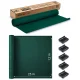 Plonos ēnojuma tīkls 1,2x25 m 110 g/m² ar 50 zaļiem stiprinājumiem, zaļš