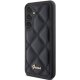 Guess Samsung Galaxy S23 FE vāciņš Quilted Metal Logo, melns