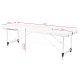 Activfizjo Komfort 3-Segment Folding Massage Table, White