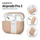 Aizsargmaciņš Tech-Protect Silicone priekš AirPods Pro 3, bēšs