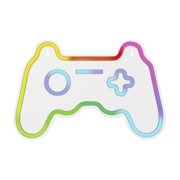 Gamepad RGB LED neona gaisma Forever Light FLRNE04 ar tālvadības pulti, daudzkrāsains