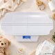 Elektroniski bērnu un zīdaiņu svari līdz 100 kg ar LCD ekrānu un 60 cm mērskalu, balti