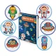Ricokids RK-770 magnētiskā grāmata Kosmoss