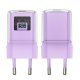Acefast A53 PD 30W GaN USB‑C lādētājs ar displeju – violets