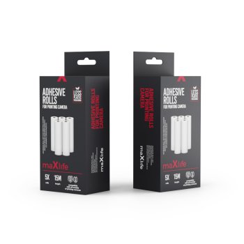 Самоклеящаяся бумага Maxlife для термопринтера, набор 5 рулонов