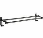 Dvieļu Turētājs Žāvētājs Pakaramais Vannas Istabai - 60cm, Melna krāsa | Towel Rack