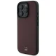 Чехол Mercedes для iPhone 16 Pro Textured And Plain Leather MagSafe, красный