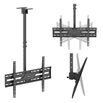 Maclean MC-173 Griestu TV stiprinājums 37-86", 50kg, VESA 600x400, Melns