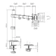 Single Monitor Desk Mount 17\"-32\" 9kg VESA Black