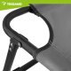 Trizand Folding Garden Lounger with Cushion, 192x68x28 cm, Grey