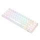 Mehāniskā tastatūra Royal Kludge RK61 RGB, brūns slēdzis (balta) | Mechanical keyboard brown switch