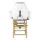 Activeshop 557G Cosmetic Chair with Trays, Gold and White