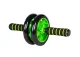 Гимнастический ролик для пресса 4Fizjo AB Wheel, черно-зеленый