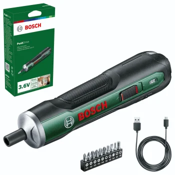 Аккумуляторная отвертка Bosch PushDrive, 3,6 В, 1,5 Ач