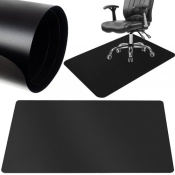 Aizsargpaklājs grīdai zem krēsla, paliktnis grīdas segumam, laminātam - 90x130, Melns | Floor Protection Mat