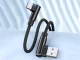 Угловой USB-C кабель для зарядки телефона, быстрая зарядка, 1м