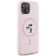 Чехол Karl Lagerfeld Silicone Karl&Choupette MagSafe для iPhone 15, Розовый