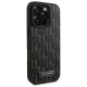 Чехол Karl Lagerfeld для iPhone 16 Pro Leather Monogram Metal Logo MagSafe, черный