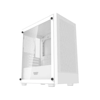 Darkflash M305 datora korpuss bez ventilatoriem, balts