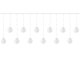 Christmas Lights Garland Garden Decorations Lighting Illumination 108 LED Lamps Bulbs IP44, Warm White