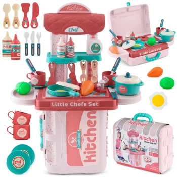 Bērnu rotaļu virtuve ar koferi, 3-vienā, Ricokids 772900