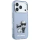 Чехол Karl Lagerfeld IML Karl&Choupette Bodies MagSafe для iPhone 17/18 Pro Max, голубой