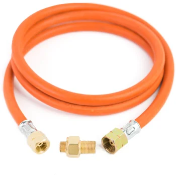 Meva Gas Cylinder Reduction Connection G 3/8" L - 7/16", 1.5 m Hose