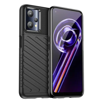 Гибкий чехол для Realme 9 Pro Thunder Case, черный