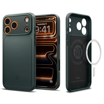 Чехол Spigen Thin Fit Mag для iPhone 17 Pro Зеленый