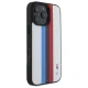 BMW BMHMP16X23PUPTH iPhone 16 Pro Max 6.9" balts/balts cietais futrālis M Perf. Trīskrāsu apdrukātas svītras...