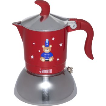 Bialetti Fiammetta Induction Espresso Maker, 2 Cups, Red