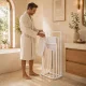 Modernhome Freestanding Towel Stand, 4 Tiers, White