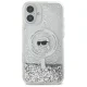 Karl Lagerfeld iPhone 16 Case Liquid Glitter Karl Head MagSafe, Clear