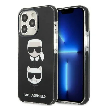 Чехол Karl Lagerfeld Karl&Choupette Head для iPhone 13 / 13 Pro - Black